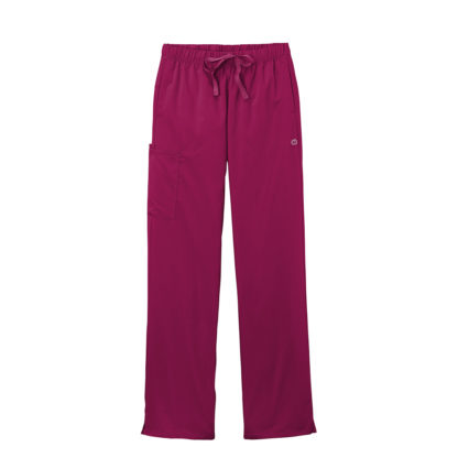 WonderWink Women's Premier Flex Cargo Pant Wine