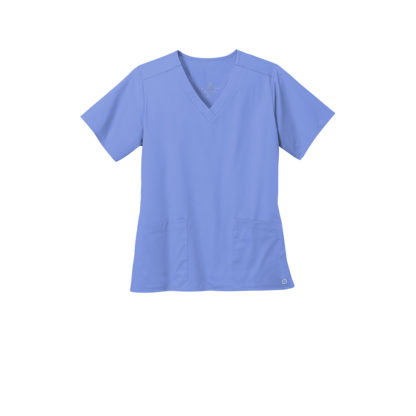 WonderWink Women's WorkFlex V-Neck Top Ceil Blue