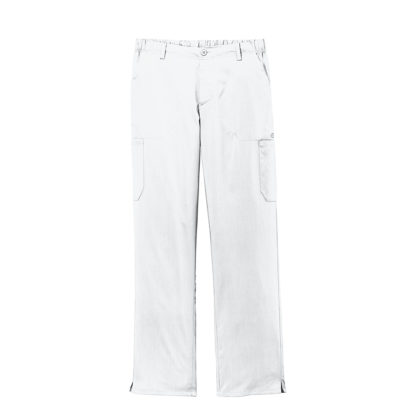 WonderWink Mens Premiere Flex Cargo Pant Custom Scrubs White