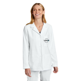 WonderWink Women's Consultation Lab Coat White Logo